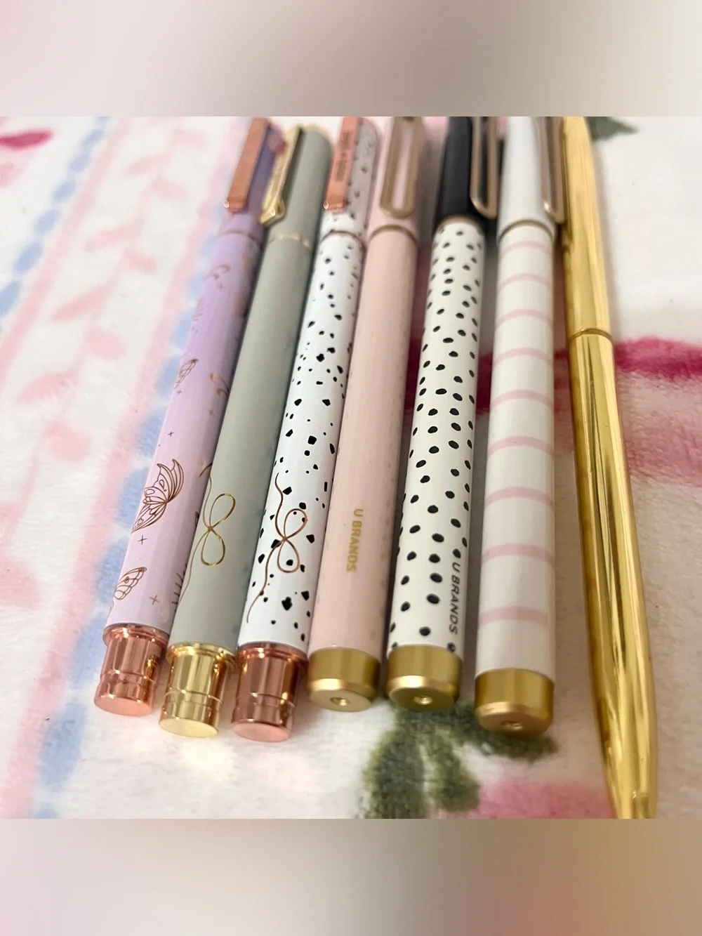 U Brands and Simply Gilded Set of 7 Decorative Ballpoint Pens